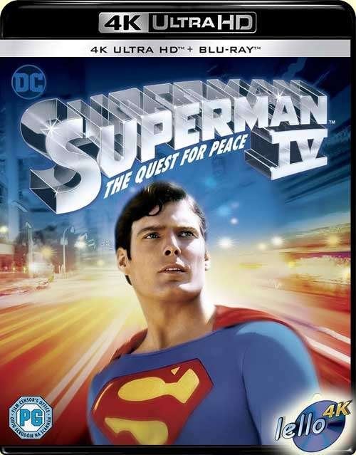 Blu-ray 4K Superman IV: The Quest for Peace (4 1987) UKK 4NL, Ophalen of Verzenden, Nieuw in verpakking, Actie