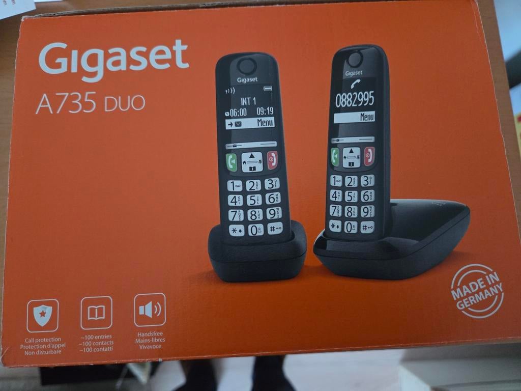 Gigaset A735 DUO Telefoonset voor vaste aansluiting, Ophalen