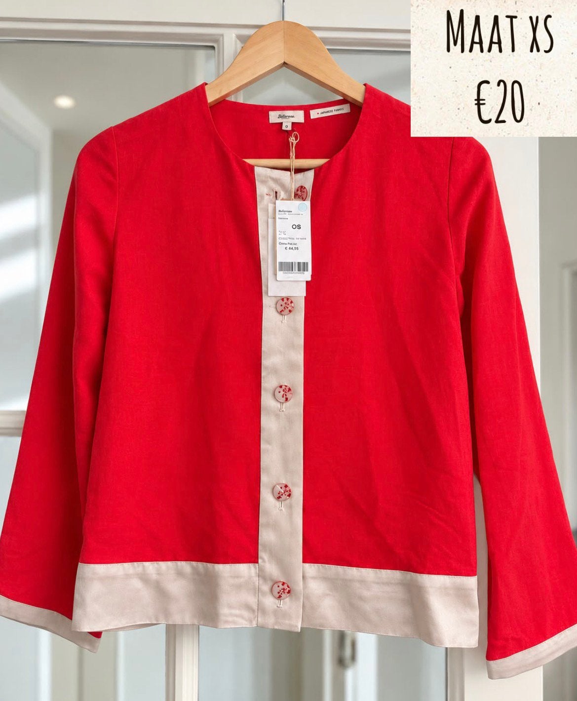 Bellerose vestje nieuw maat  xs, Kleding | Dames, Ophalen of Verzenden, Nieuw, Maat 34 (XS) of kleiner, Rood