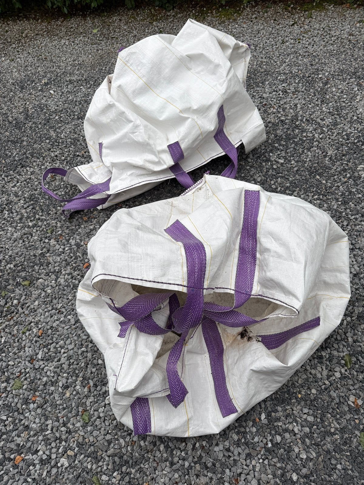 1m3 bulk zak, leeg, Tuin en Terras, Ophalen, Overige materialen, Wit, Overige typen