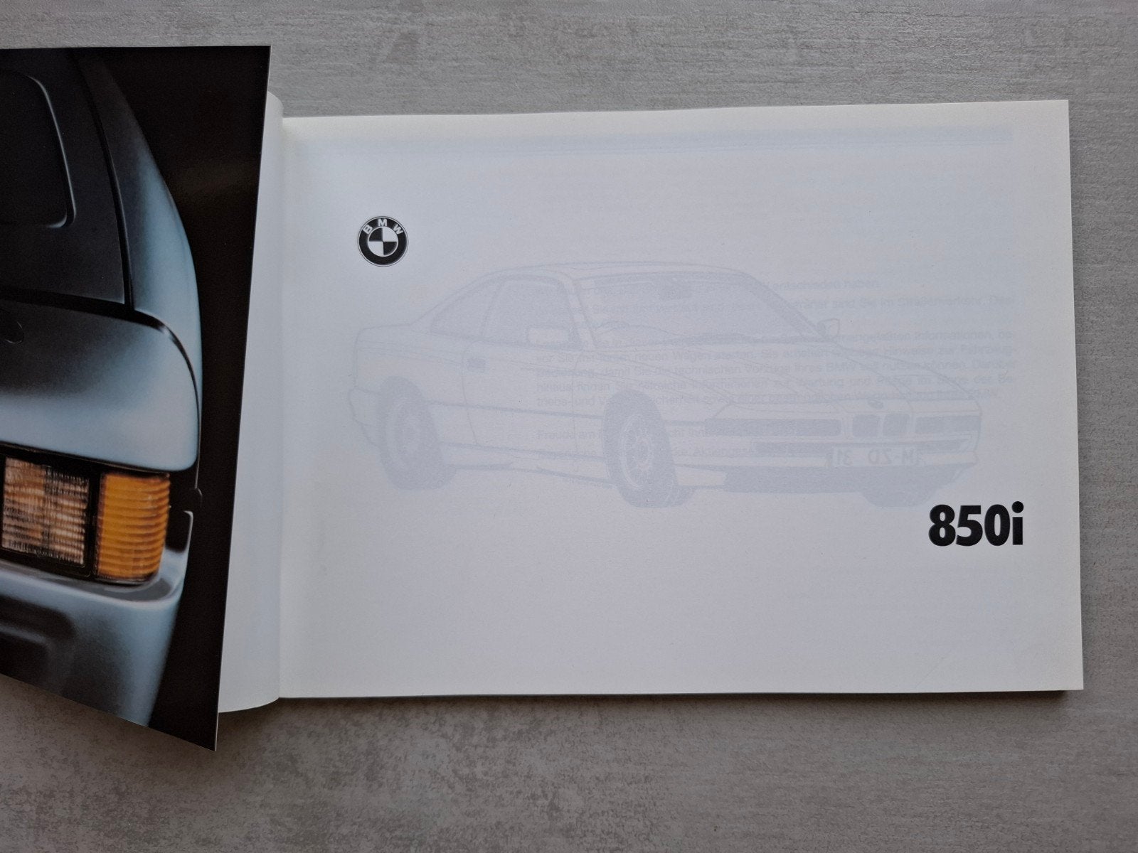 BMW 850i Betriebsanleitung - 1990, Ophalen of Verzenden
