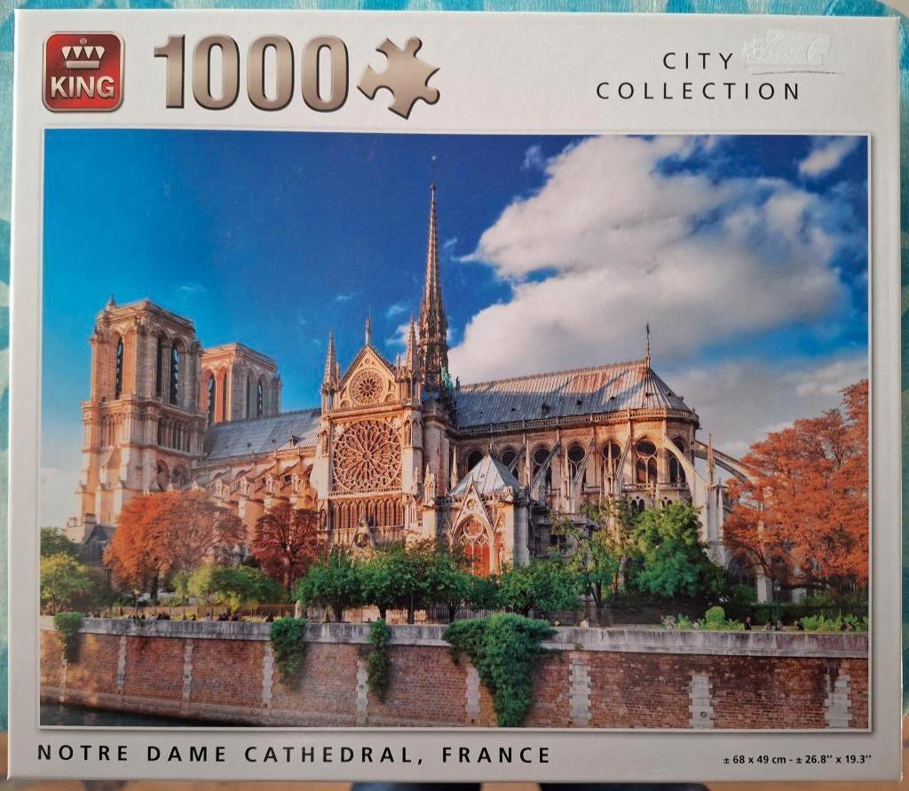 Legpuzzel 1000 stukjes merk King, Verzenden, 500 t/m 1500 stukjes, Zo goed als nieuw, Legpuzzel