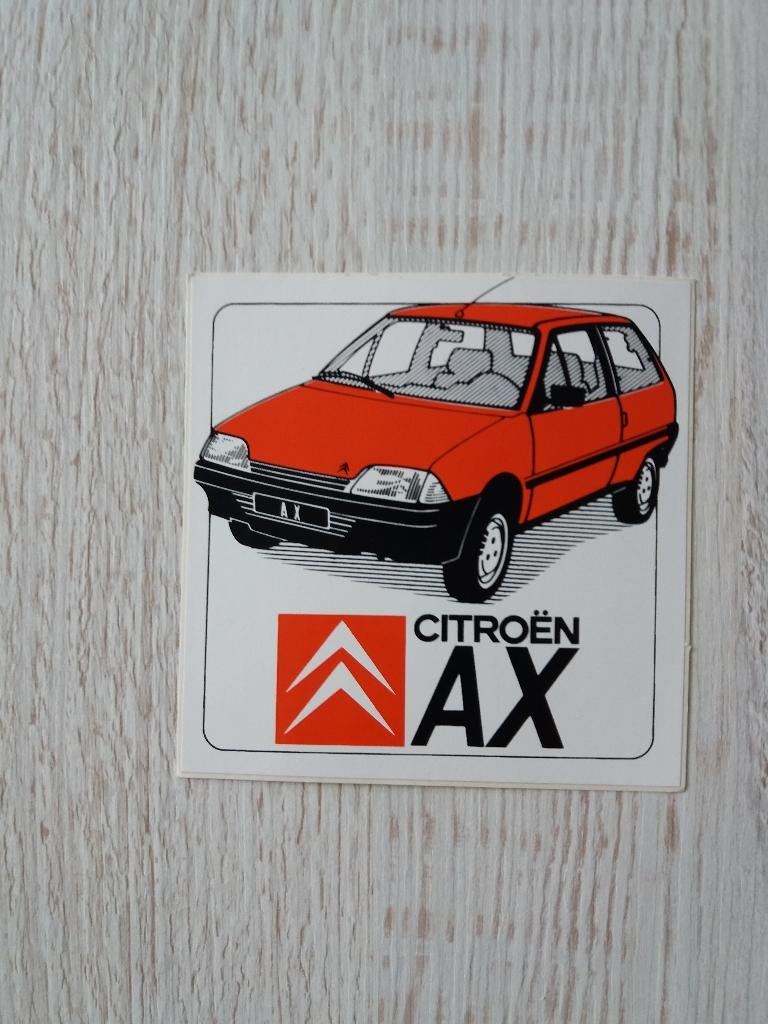 sticker CITROËN AX, Verzamelen, Stickers, Ophalen of Verzenden, Zo goed als nieuw, Auto of Motor