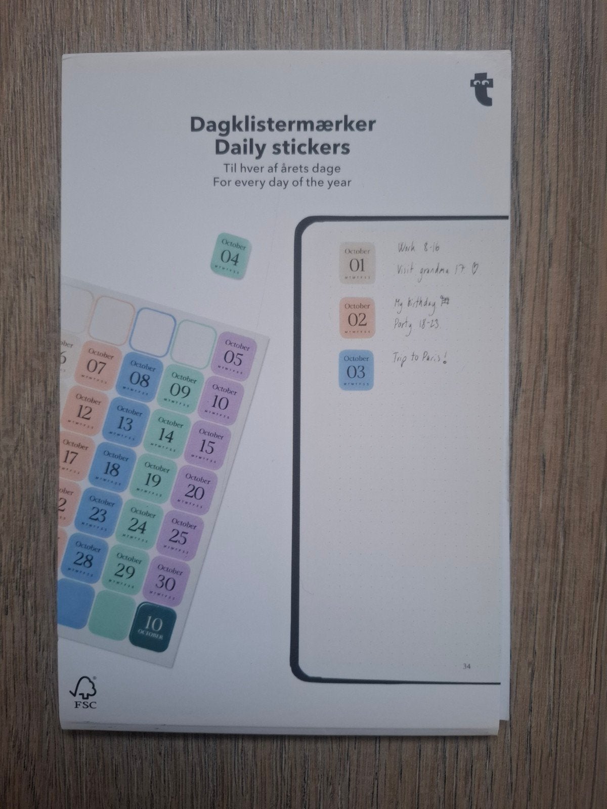 Daily stickers, Ophalen of Verzenden, Maandkalender, Nieuw