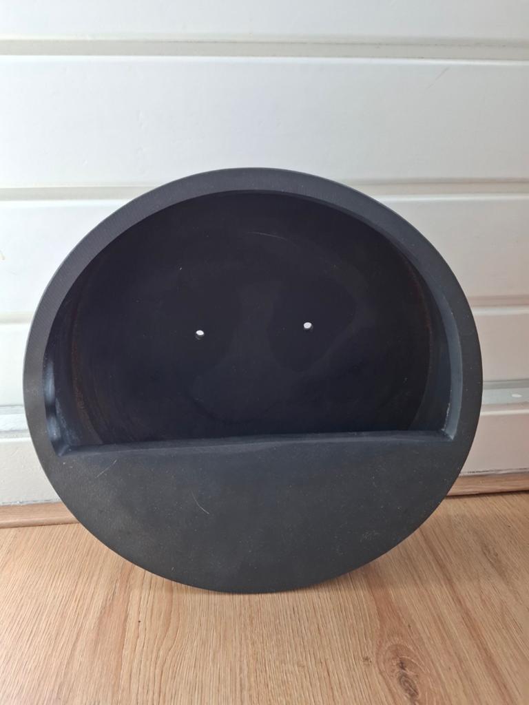 Wally bloempot maat 30x9 cm zwart, Tuin en Terras, Ophalen, Rond, Kunststof, Minder dan 30 cm