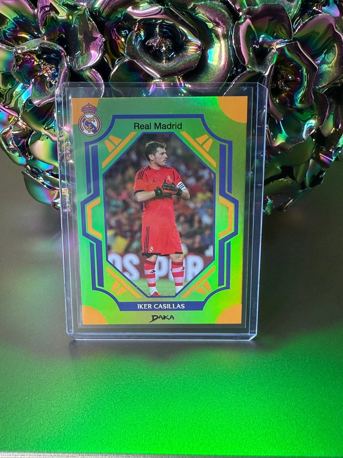 DAKA Real Madrid Legend Iker Casillas Parallel 005/199, Ophalen of Verzenden, Zo goed als nieuw, Losse kaart, Foil