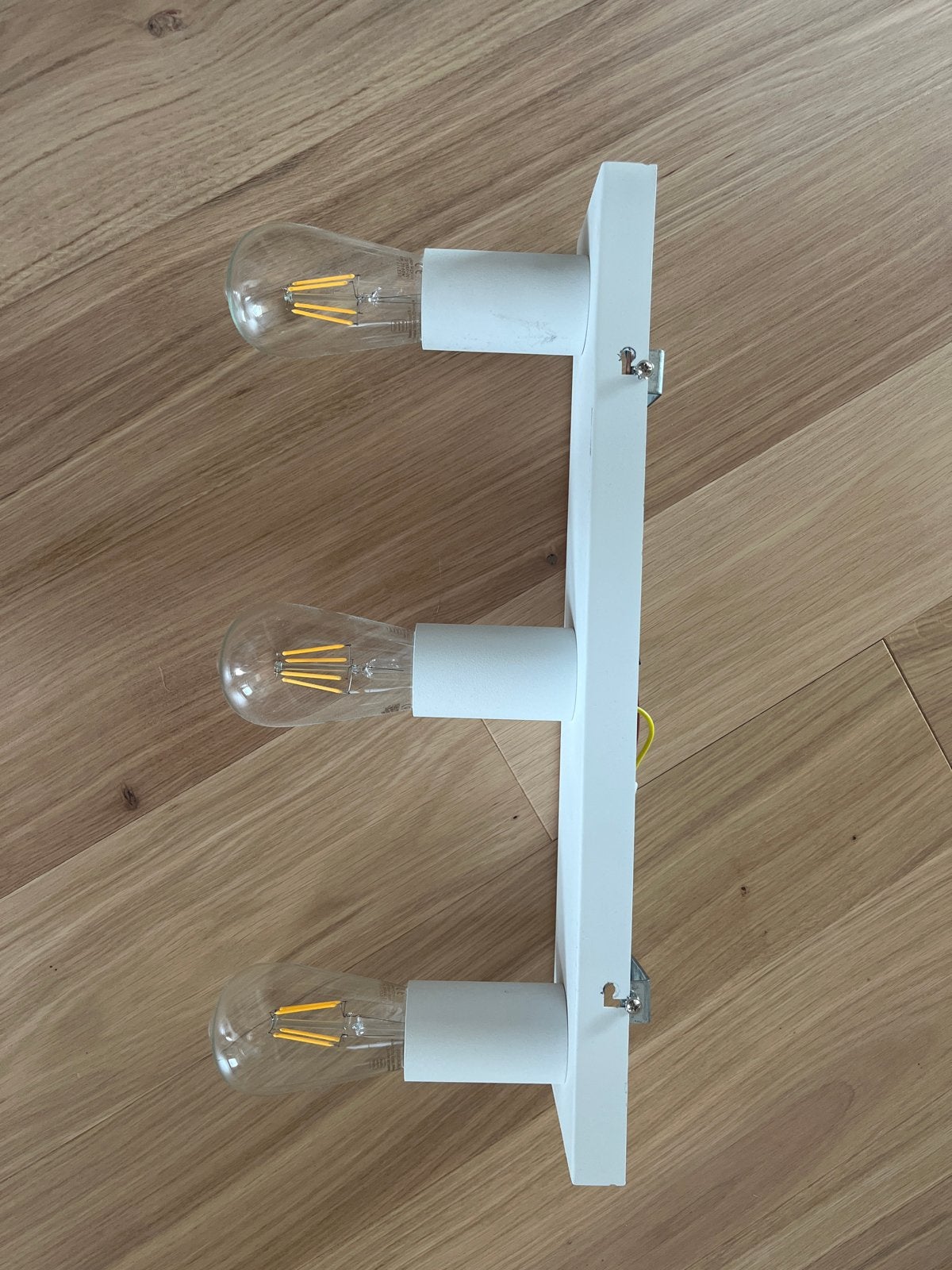 Plafondlamp met 3 E27 fittingen, inclusief LED lampen, Ophalen, Zo goed als nieuw, Metaal, E27 (groot)