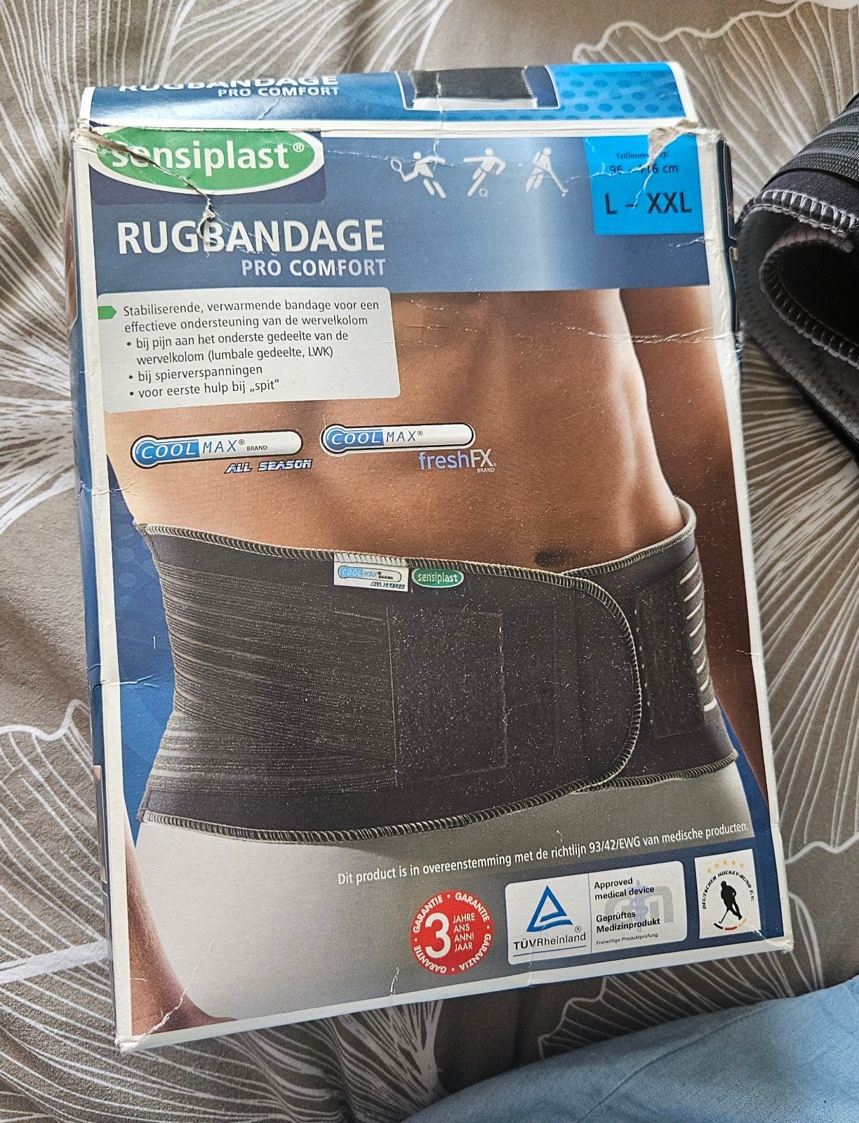 Rugbandage L/XL, Ophalen of Verzenden, Nieuw