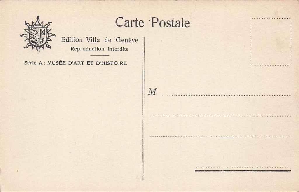 702-294-029 Geneve, Verzenden, Voor 1920, Overig Europa