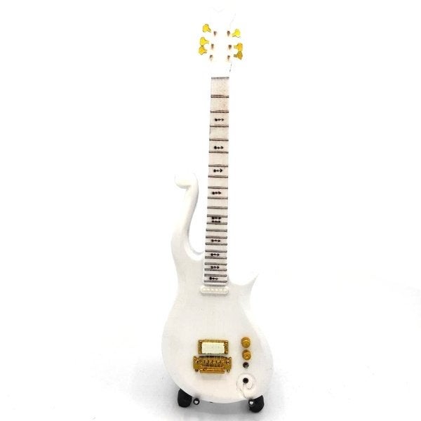 Prince Cloud wit gitaar 25cm mini guitar decoratie deco, Info@deconoord.nl, Deco Noord, Nieuw, Ophalen of Verzenden