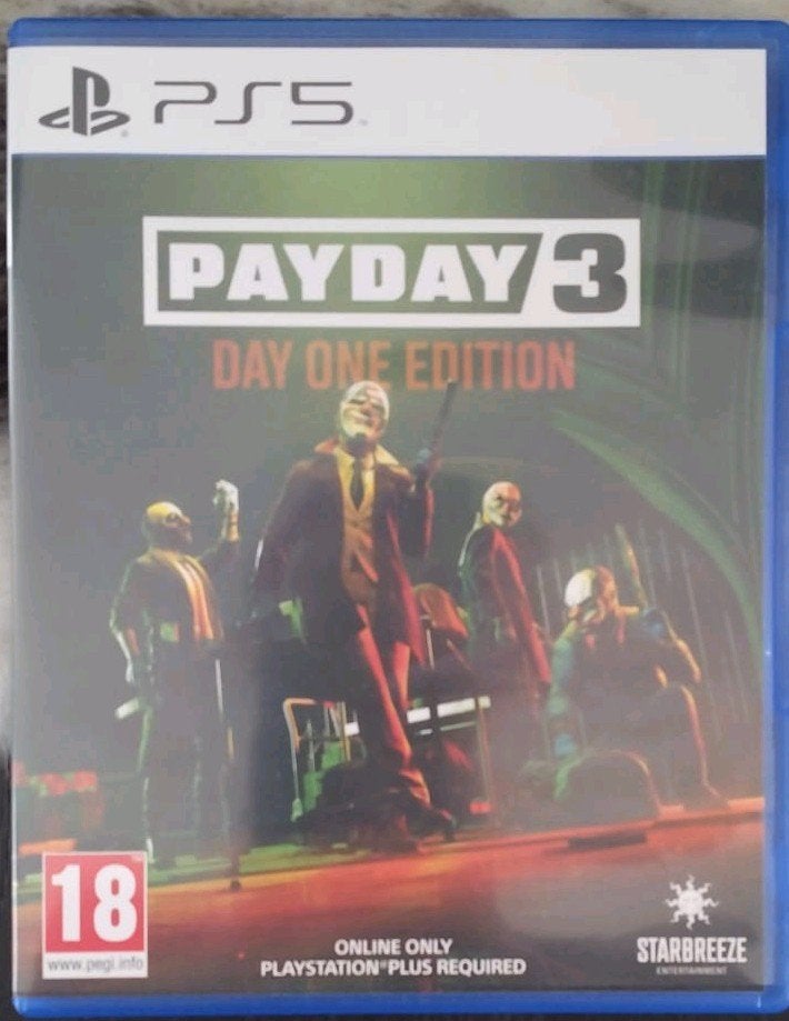 PAYDAY 3 Day One Edition - PlayStation 5, Ophalen, Zo goed als nieuw, Shooter, Vanaf 18 jaar