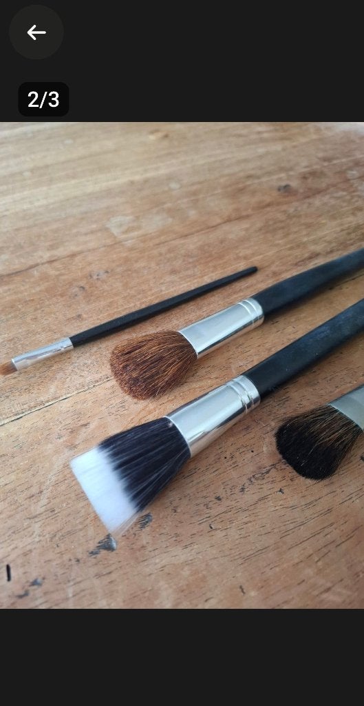 4 Make up kwasten, Ophalen, Gebruikt, Gehele gezicht, Make-up
