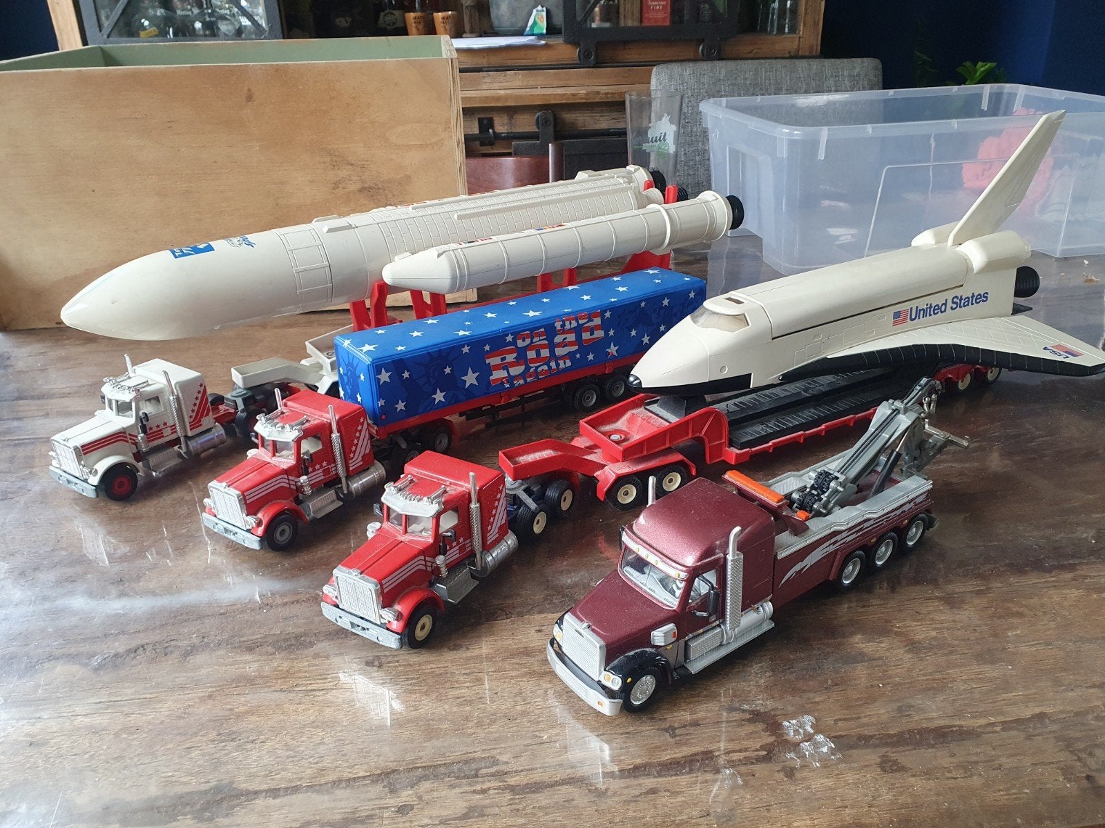 Siku vintage USA vrachtwagens en raketten, Ophalen of Verzenden, Gebruikt