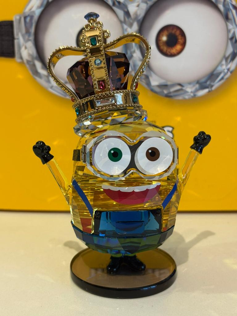 Swarovski minions King Bob, Ophalen of Verzenden, Zo goed als nieuw, Figuurtje