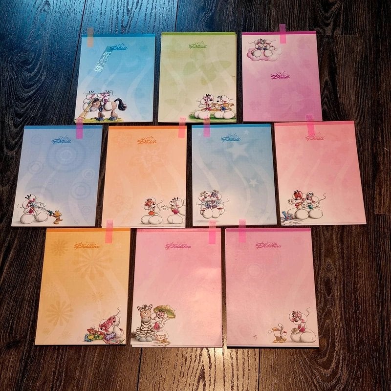 Diddl A5 verzamel blok blaadjes, Verzamelen, Ophalen of Verzenden, Diddl, Zo goed als nieuw, Papier, Kaart of Schrift