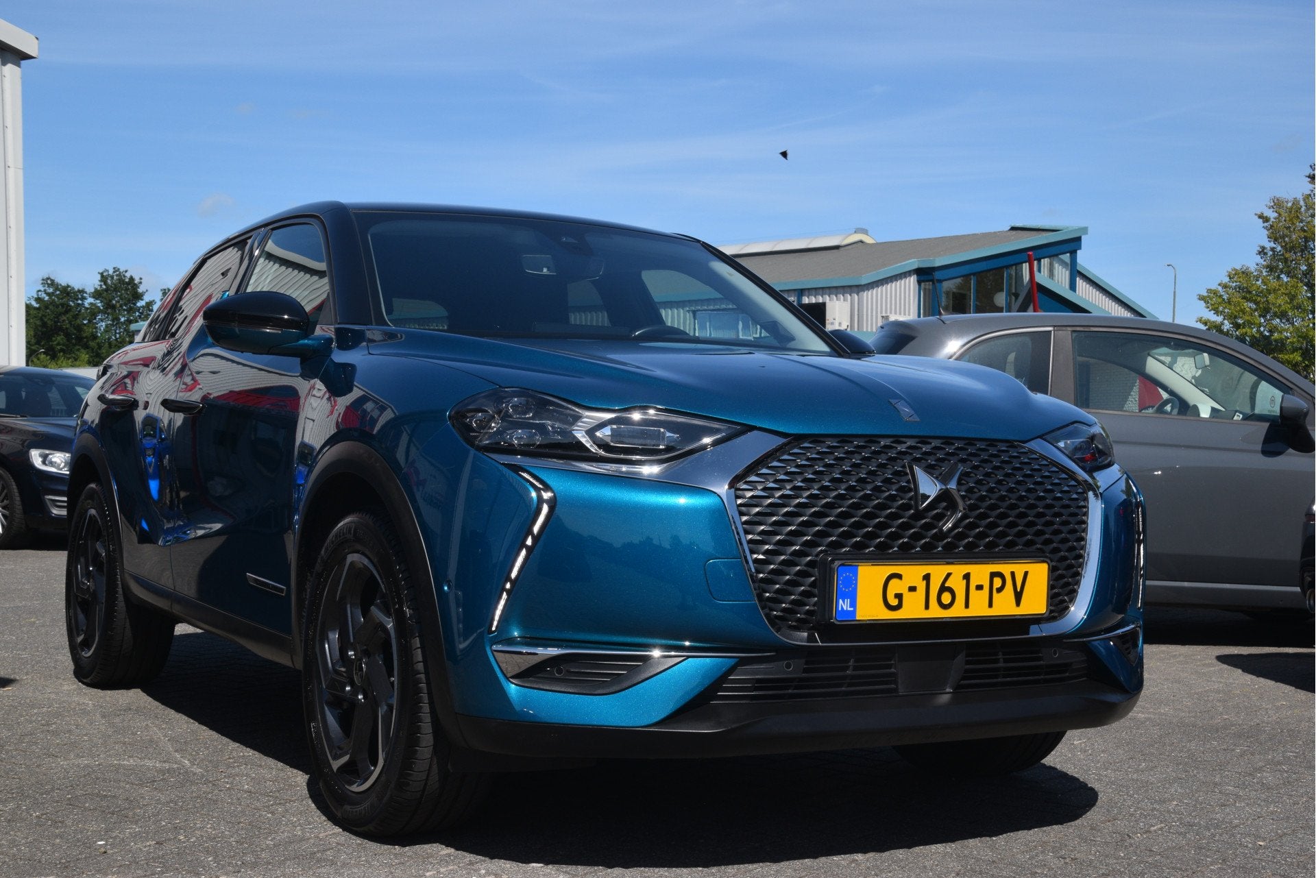 DS DS 3 Crossback 1.2 PureTech La Premiere Carplay | LED | C, Auto's, DS, Gebruikt, 1199 cc, Met garantie (alle), Blauw