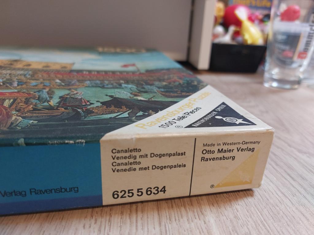 Venedie met dogenpaleis puzzel 1500 stukjes, Hobby en Vrije tijd, Ophalen of Verzenden, 500 t/m 1500 stukjes