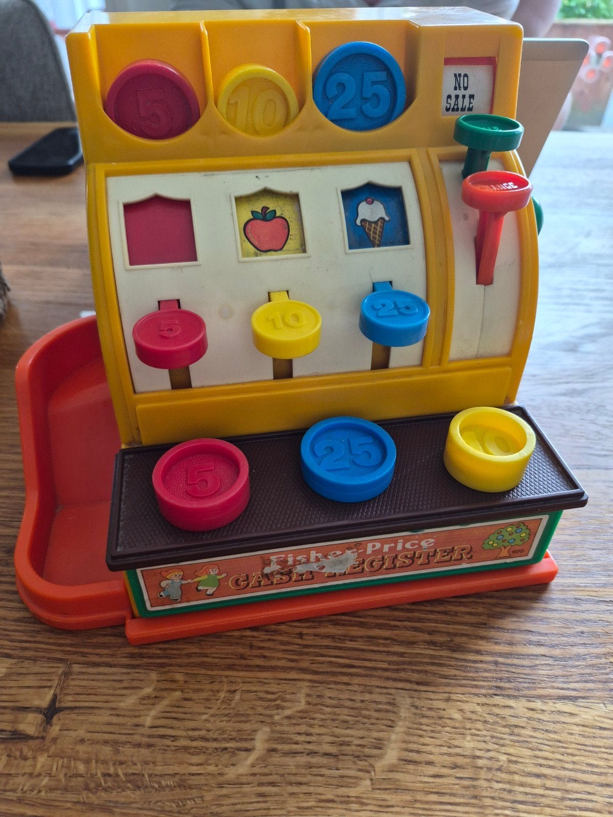 Vintage Fisher-Price Kassa uit de jaren '70/'80, Kinderen en Baby's, Speelgoed | Fisher-Price, Ophalen of Verzenden, Gebruikt