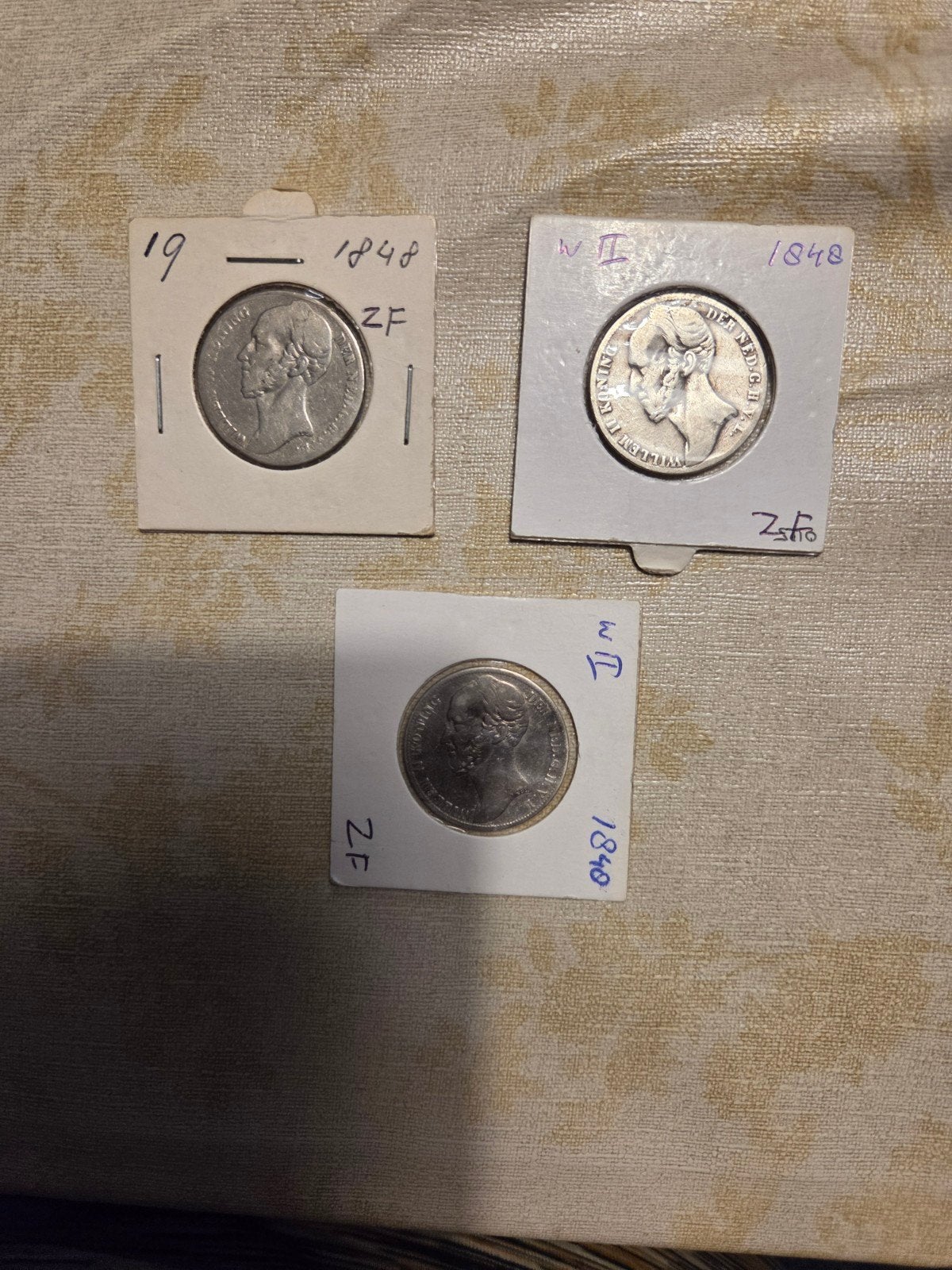 1848 Willem II 1 Gulden Zilveren Munt, 1 gulden, Zilver, Ophalen of Verzenden, Losse munt