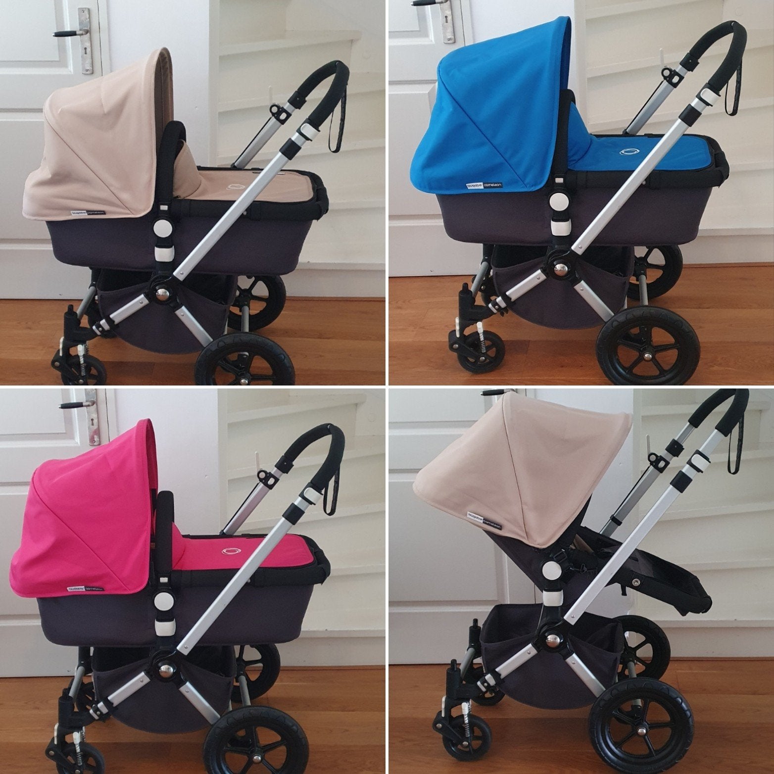 Bugaboo Cameleon Combi kinderwagen met 3 kleursets en access, Ophalen, Gebruikt, Bugaboo, Combiwagen