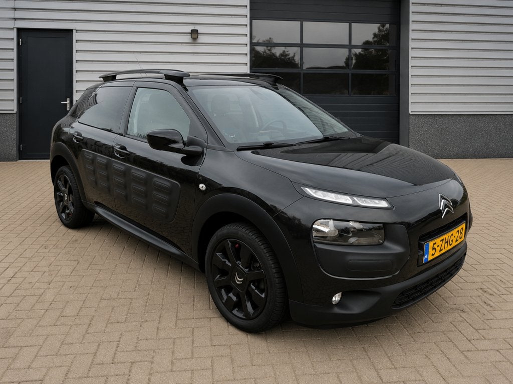Citroën C4 Cactus 1.2 E-vti 82 Etg5 Airdream 2015 Zwart, Auto's, Citroën, 725 kg, Leder en Stof, Origineel Nederlands, Bruin