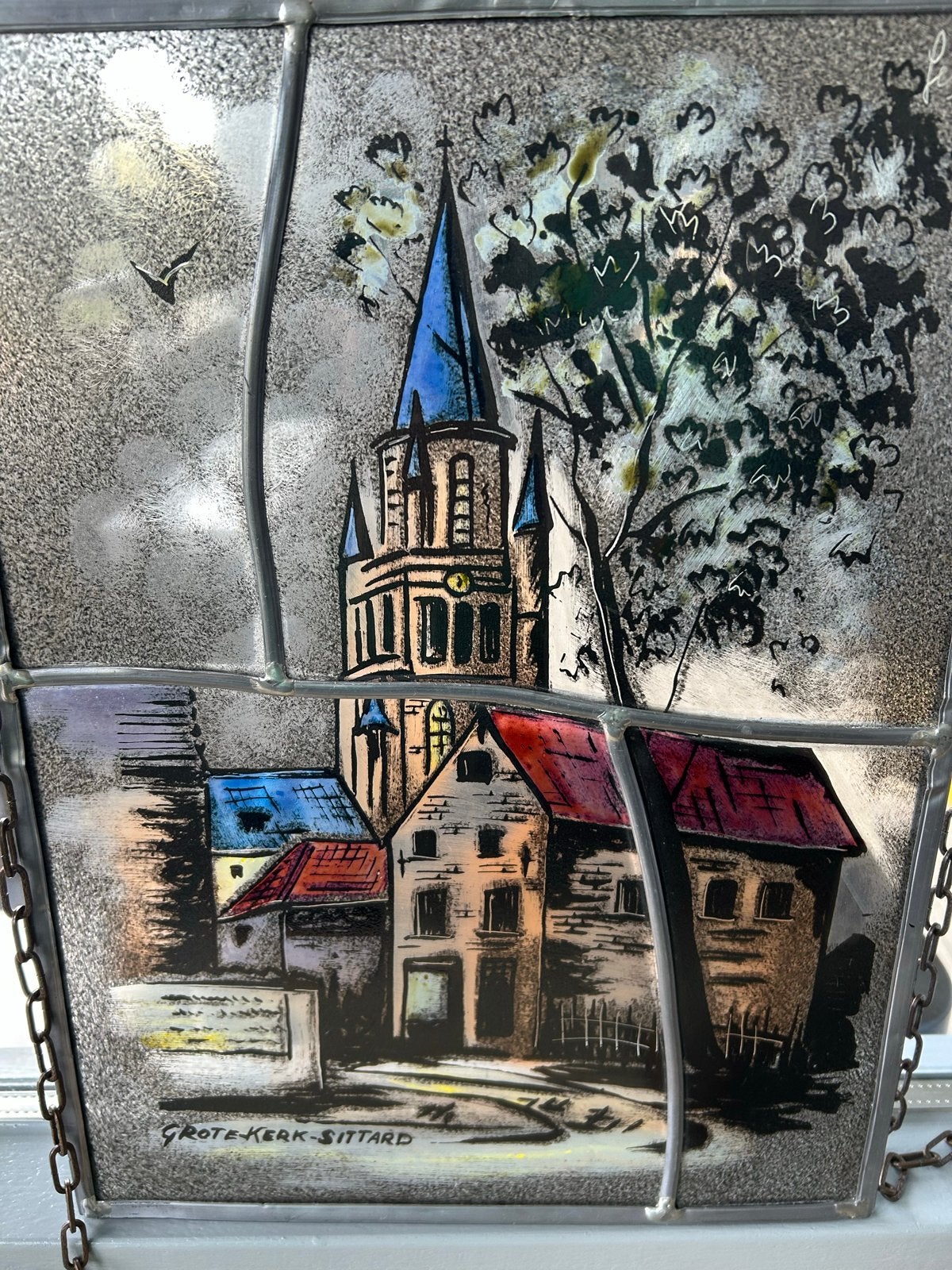 Glas in lood Grote Kerk Sittard - Handwerk, Antiek en Kunst, Ophalen of Verzenden
