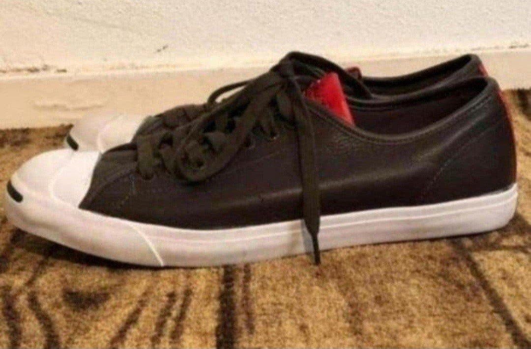 Converse All Stars Jack Purcell Bruin Leren Sneakers Maat 41, Bruin, Ophalen of Verzenden, Converse All Stars, Sneakers of Gympen