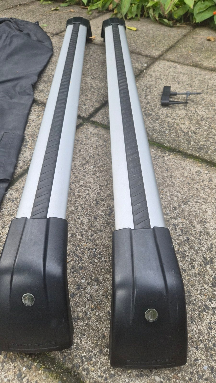 Complete set dakdragers Range Rovr Evoque met hoes en sleute, Ophalen, Gebruikt