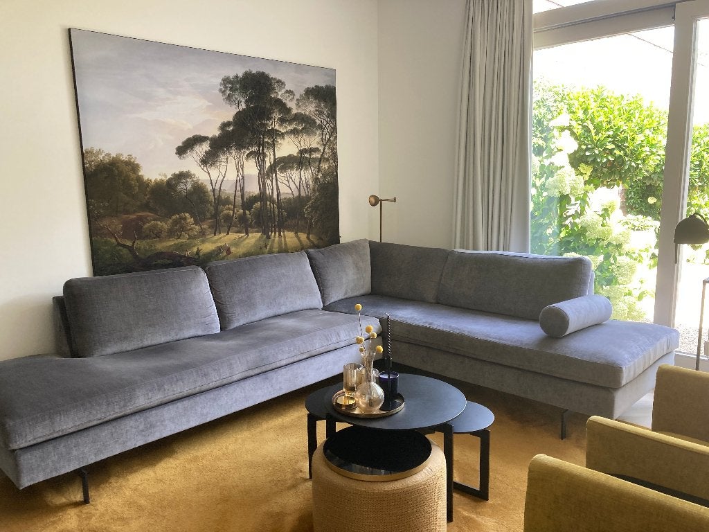 hoekbank, Ophalen, 300 cm of meer, 75 tot 100 cm, Zo goed als nieuw