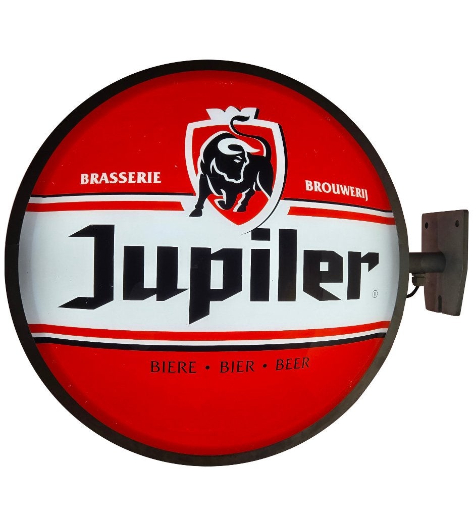 Jupiler Lichtbak (Uithangbord) dubbelzijdig., Ophalen, Gebruikt, Lichtbak of (neon) lamp