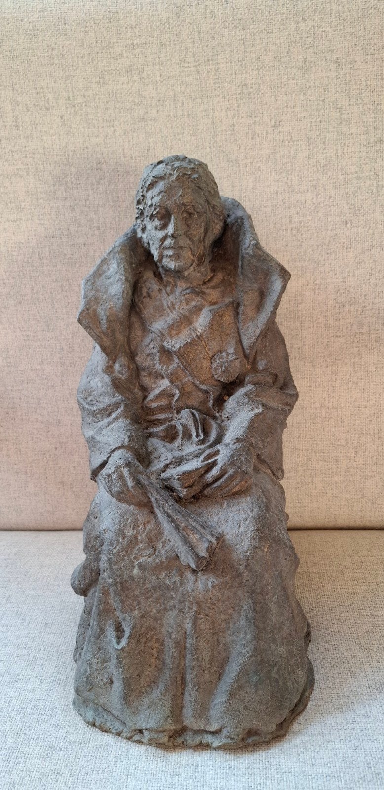 Bronzen beeld Wilhelmina door Willem Verbon, Ophalen of Verzenden, Brons, Beeld, Vrouw