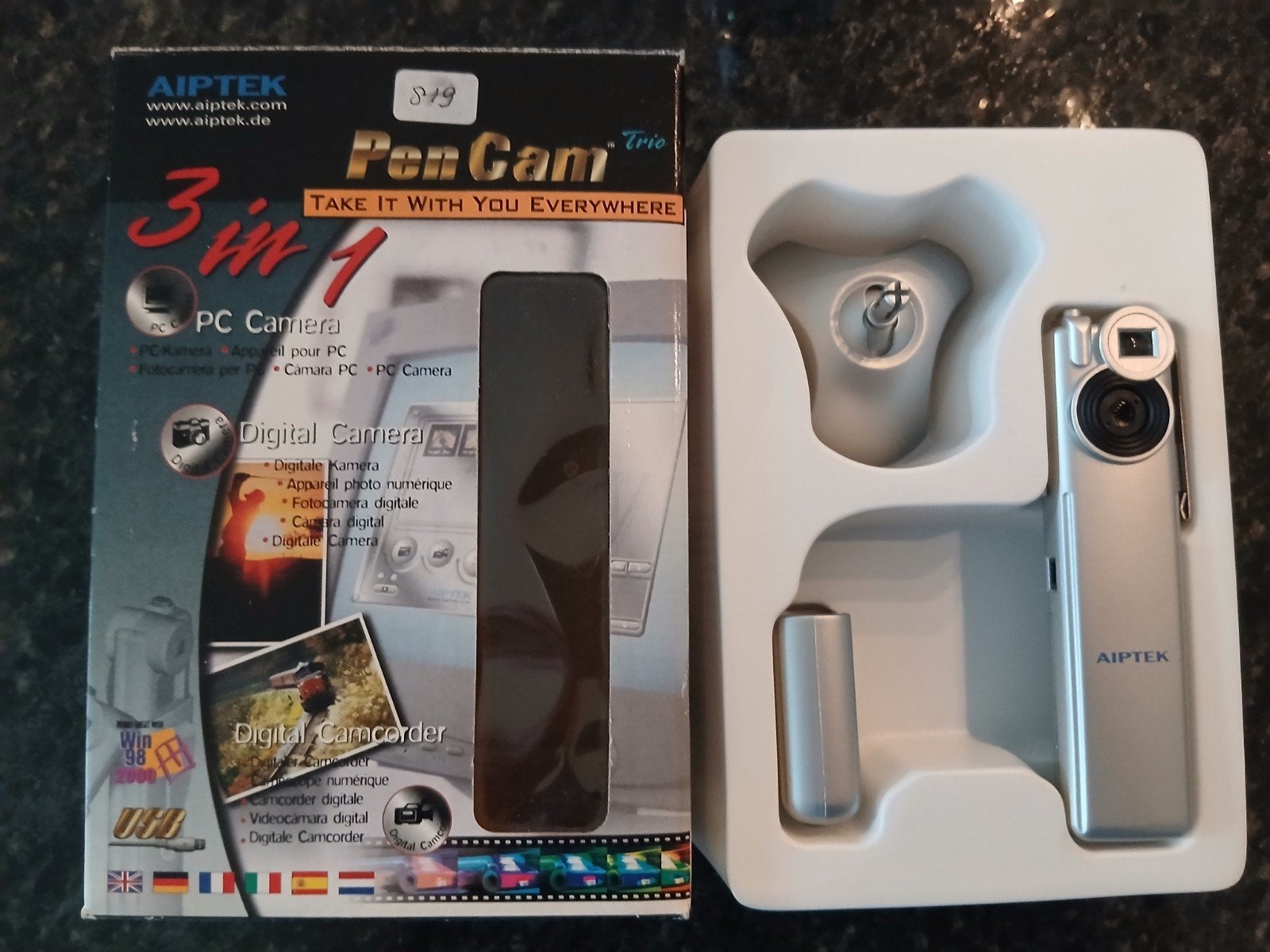 AIPTEK PenCam Trio 3-in-1 Digitale Camera - Keurige Staat, Ingebouwde flitser, Ophalen of Verzenden, Zo goed als nieuw, Compactcamera