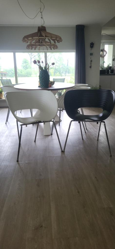 Design stoelen te koop., Huis en Inrichting, Stoelen, Ophalen of Verzenden, Gebruikt, Wit