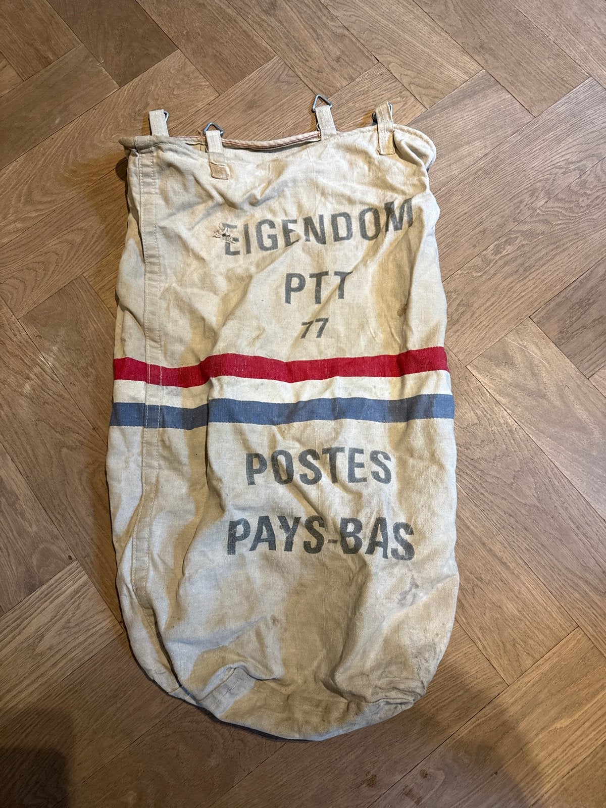 Vintage PTT Postzak - Postes Pays-Bas, Ophalen of Verzenden, Gebruikt