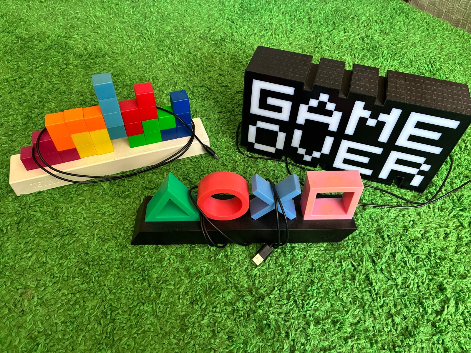 PlayStation Icons Licht en Tetris Licht - Gaming Decoratie, Ophalen, Zo goed als nieuw