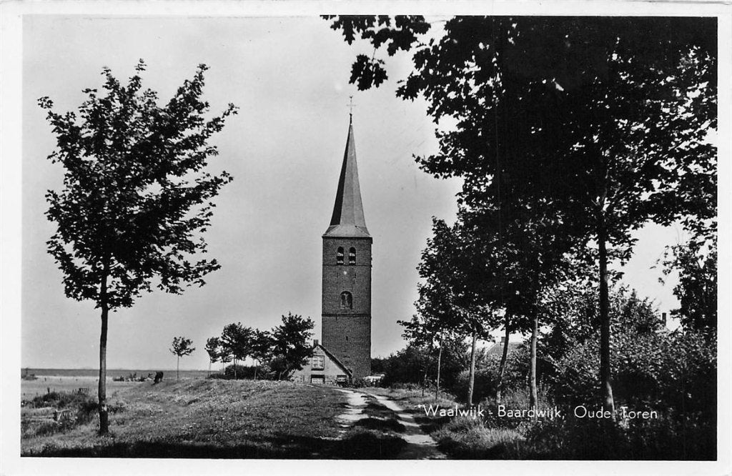 703-430-023 Waalwijk Baardwijk Oude Toren, Ophalen of Verzenden, Voor 1920, Noord-Brabant