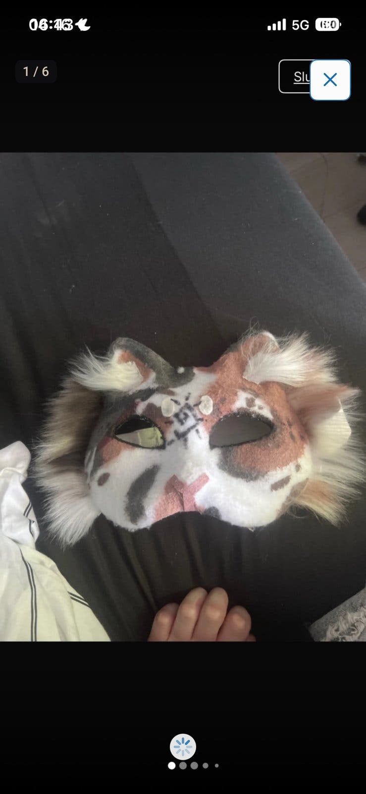 (Re upload) therian mask mq, Hobby en Vrije tijd, Kostuums, Theaterbenodigdheden en LARP, Ophalen of Verzenden