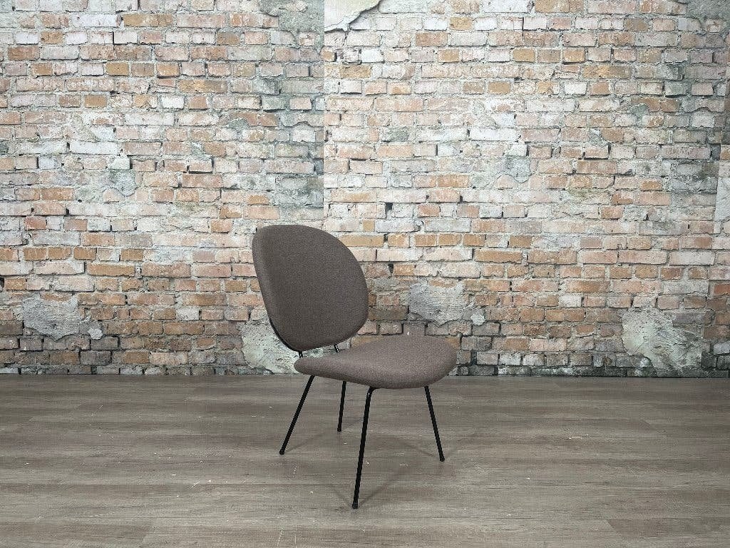 Gispen Kembo 301 Easy Chair – Bruingrijs  | W.H. Gispen, Ophalen, Minder dan 75 cm, Design, Zo goed als nieuw