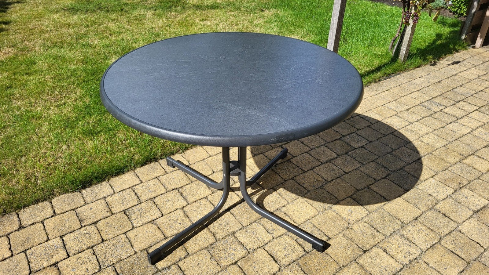 Sieger klap tuintafel Mecalit, Ophalen of Verzenden, Rond