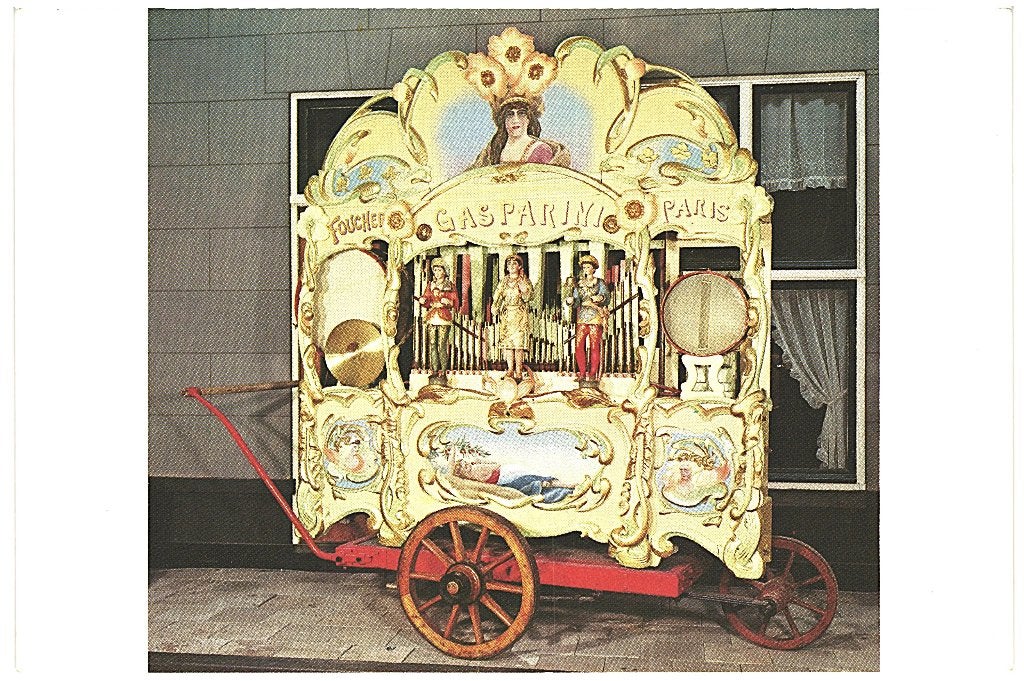 805401 Draaiorgel met boeksysteem Gasparin Onbeschreven, Ophalen of Verzenden, 1960 tot 1980, Ongelopen, Utrecht
