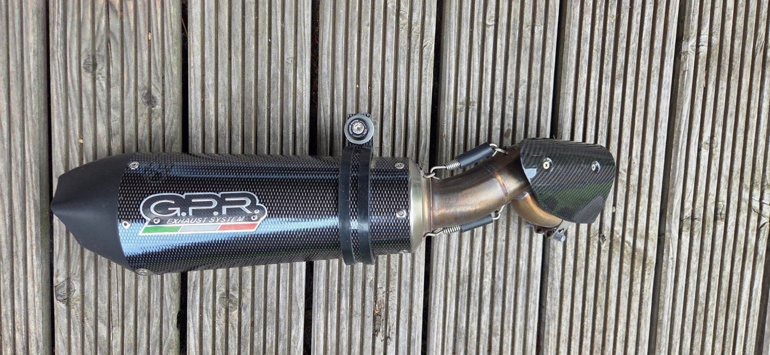 Carbon sport uitlaat BMW S1000XR, G.P.R., Ophalen of Verzenden, Gebruikt