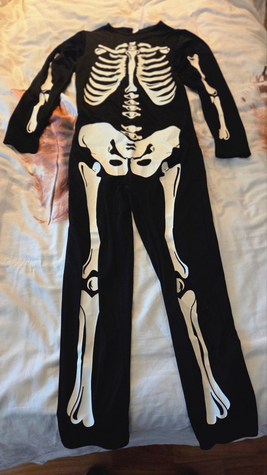 H&M Skelet Kostuum Maat 146/152 - Perfect voor Halloween!, Ophalen of Verzenden, Gebruikt, 146 t/m 152, Jongen of Meisje