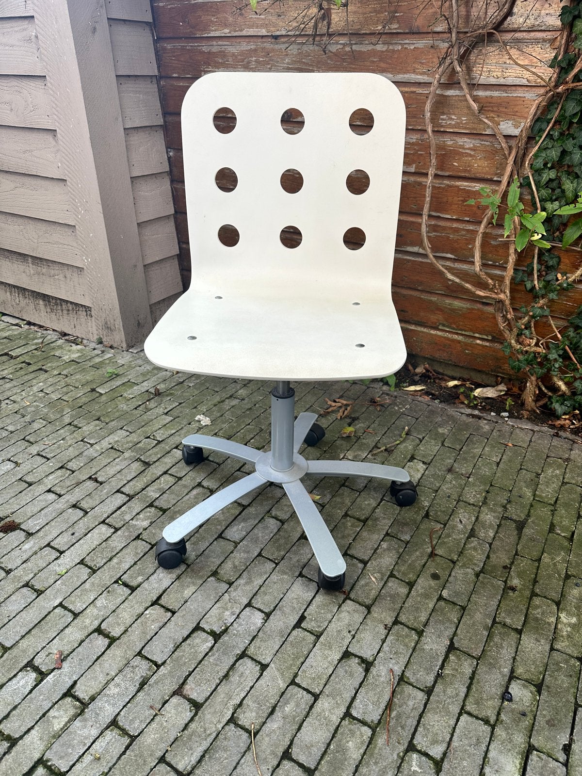 IKEA Bureaustoel - Wit, Verstelbaar, Huis en Inrichting, Ophalen, Gebruikt, Wit, Bureaustoel