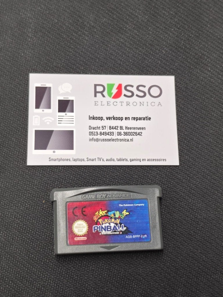 Pokémon Pinball Ruby & Sapphire Game Boy Advance, Spelcomputers en Games, Nintendo, Gebruikt, Overige genres, 1 speler