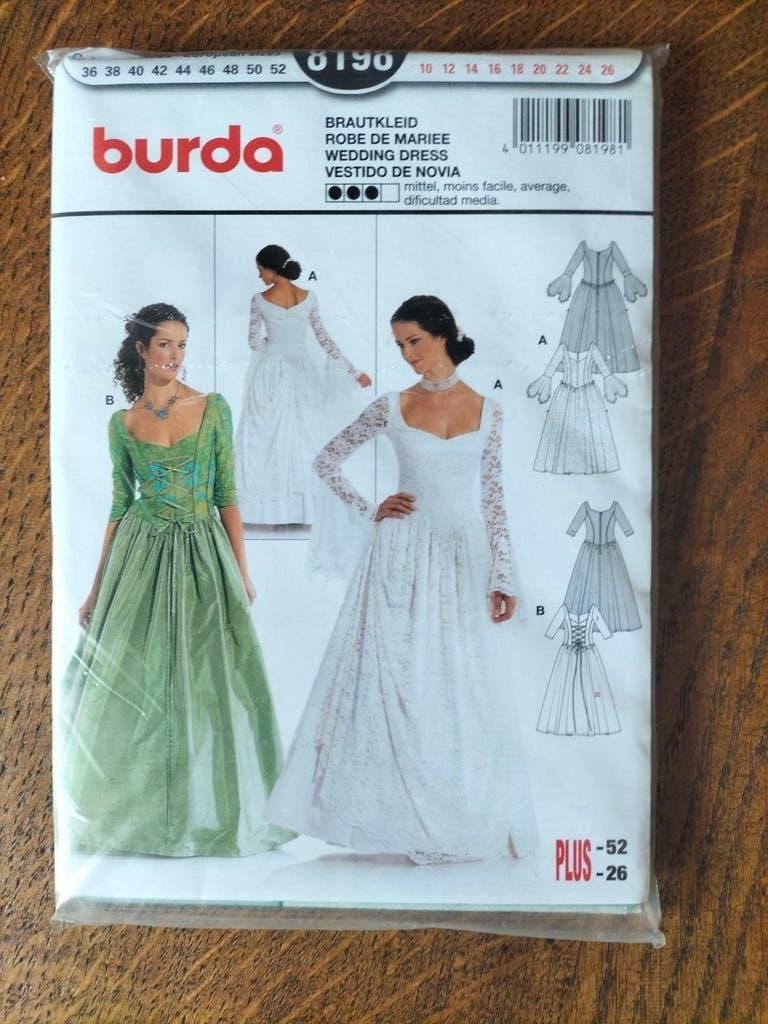 patroon naaipatroon van bruidsjurk Burda, Ophalen, Overige typen, Vrouw, Nieuw
