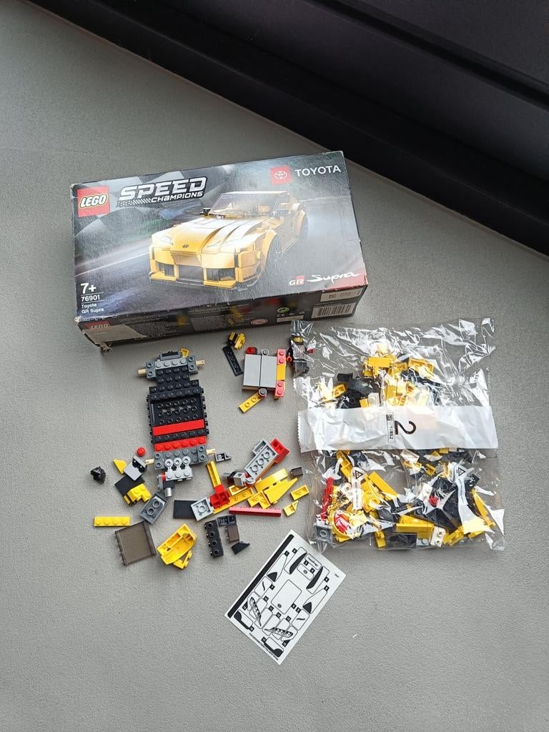 Lego Speed Champions Toyota GR supra , set 76901, Lego, Zo goed als nieuw, Complete set, Speed Champions