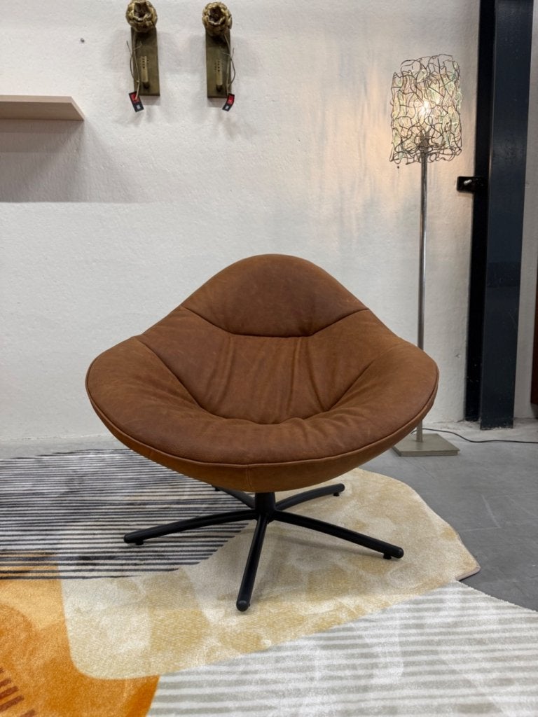 Nieuw Label van den Berg Hidde Soft Draai Fauteuil Bruin, Nieuw, Ophalen of Verzenden, Label, 75 tot 100 cm