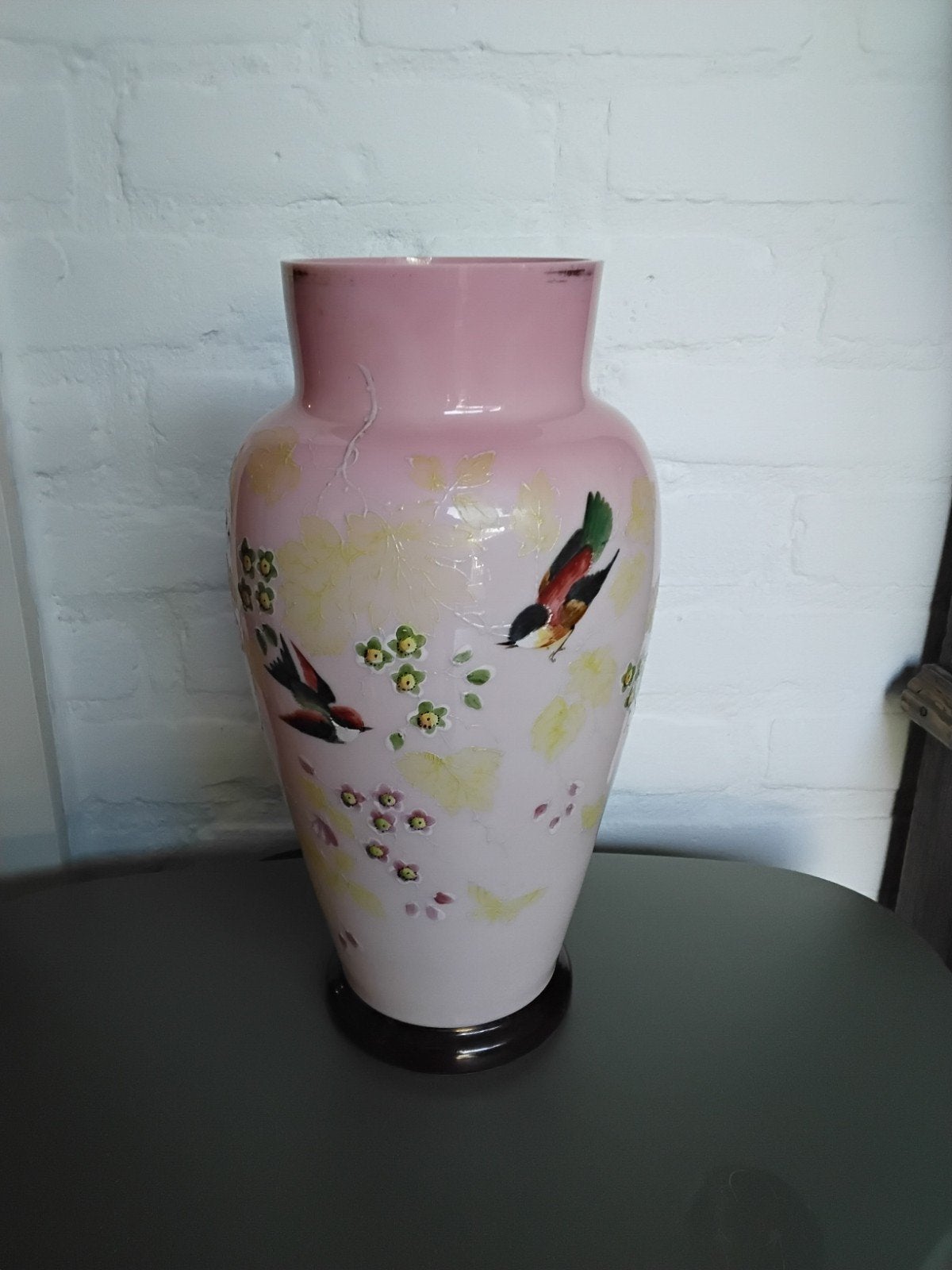 Opaline vaas, Antiek en Kunst, Antiek | Vazen, Ophalen of Verzenden