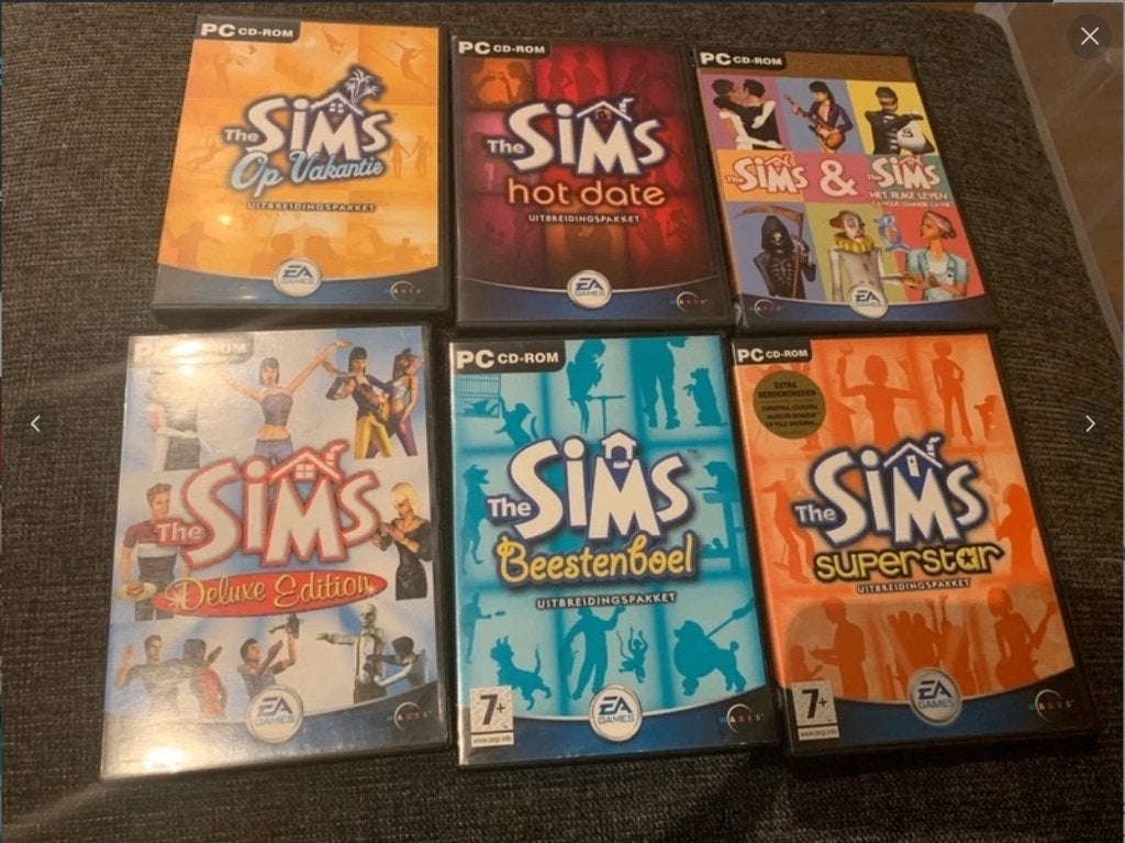 The Sims PC spellen set 6 stuks, 1 speler, Ophalen of Verzenden, Zo goed als nieuw, Vanaf 12 jaar