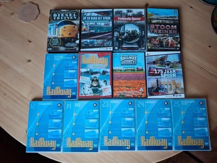 Grote collectie treinen en spoorwegen DVD's, Cd's en Dvd's, Alle leeftijden, Ophalen of Verzenden, Gebruikt, Boxset
